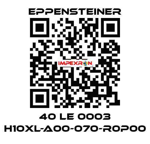 40 LE 0003 H10XL-A00-070-R0P00 Eppensteiner