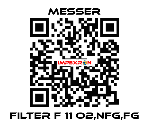 FILTER F 11 O2,NFG,FG Messer