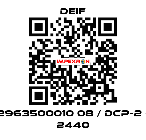 2963500010 08 / DCP-2 - 2440 Deif