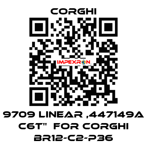 9709 LINEAR ,447149A C6T"  FOR CORGHI BR12-C2-P36 Corghi
