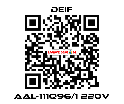 AAL-111Q96/1 220V Deif
