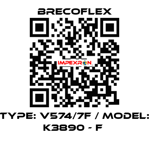 Type: V574/7F / Model: K3890 - F  Brecoflex