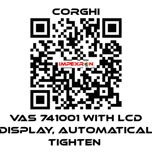 VAS 741001 with LCD display, automatical tighten  Corghi