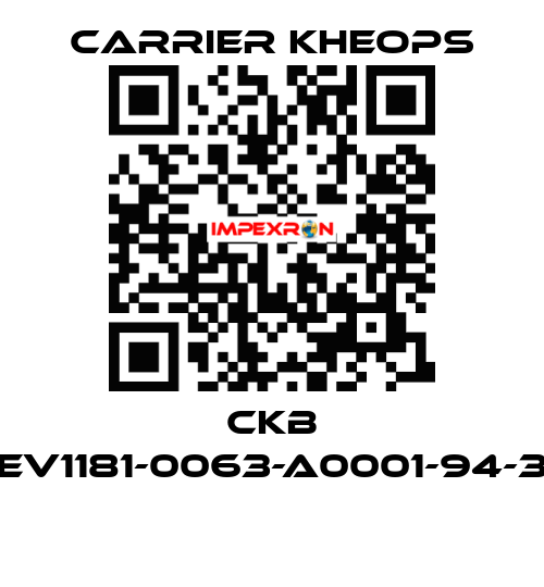 CKB CEV1181-0063-A0001-94-38  Carrier Kheops