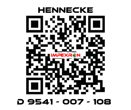 D 9541 - 007 - 108  Hennecke