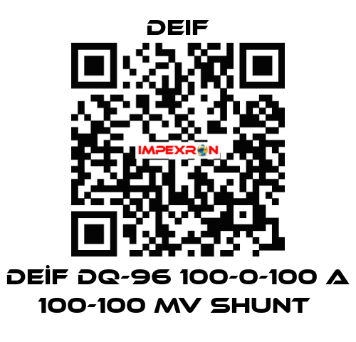 DEİF DQ-96 100-0-100 A 100-100 MV SHUNT  Deif