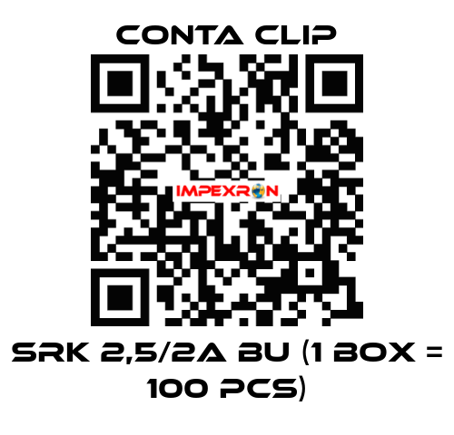 SRK 2,5/2A BU (1 box = 100 pcs) Conta Clip