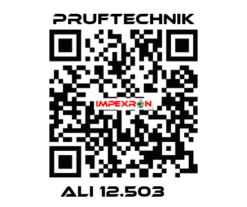  ALI 12.503     Pruftechnik