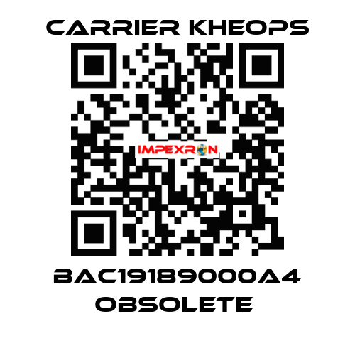 BAC19189000A4 obsolete  Carrier Kheops