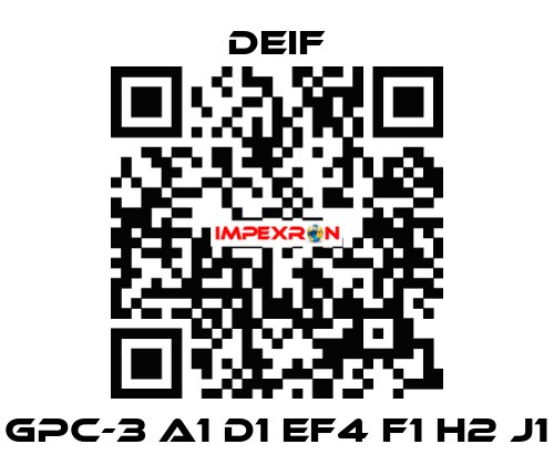 GPC-3 A1 D1 EF4 F1 H2 J1 Deif
