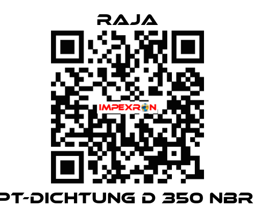 PT-Dichtung D 350 NBR  Raja