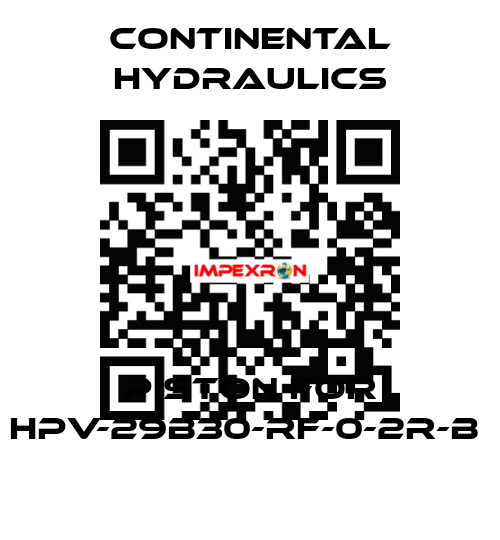 piston for HPV-29B30-RF-0-2R-B  Continental Hydraulics