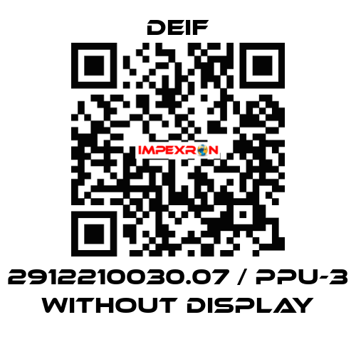 2912210030.07 / PPU-3 without display Deif