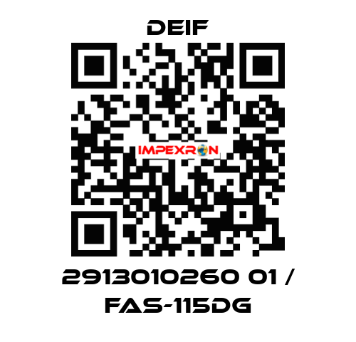 2913010260 01 / FAS-115DG Deif