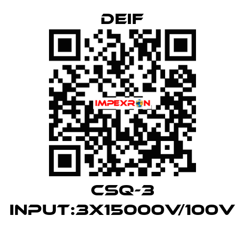 CSQ-3 Input:3x15000V/100V Deif