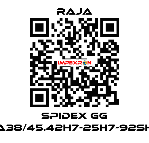 SPIDEX GG A38/45.42H7-25H7-92SH Raja