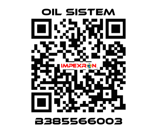 B385566003 Oil Sistem