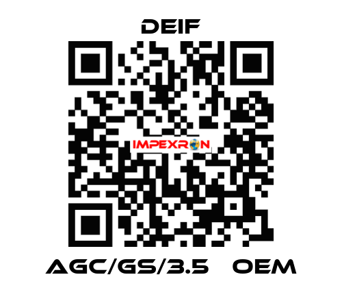 AGC/GS/3.5   oem Deif