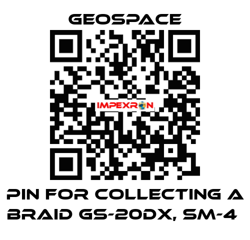PIN FOR COLLECTING A BRAID GS-20DX, SM-4  GeoSpace