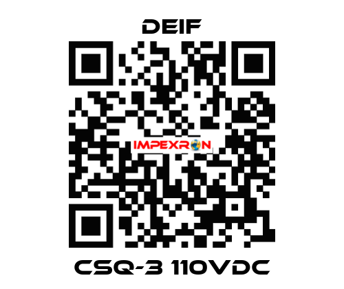 CSQ-3 110VDC Deif
