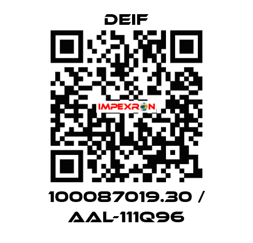 100087019.30 / AAL-111Q96 Deif