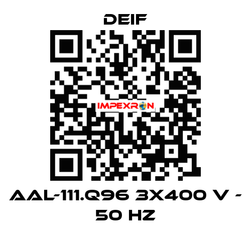 AAL-111.Q96 3x400 V - 50 Hz Deif