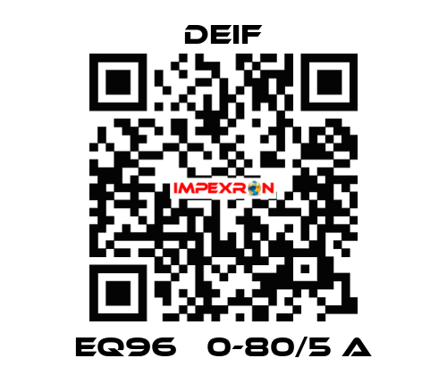 EQ96   0-80/5 A Deif