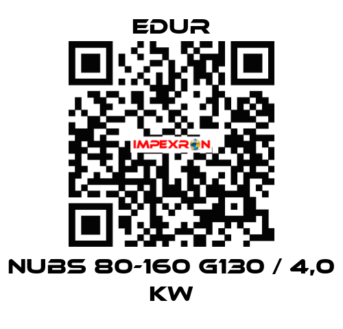 NUBS 80-160 G130 / 4,0 KW Edur