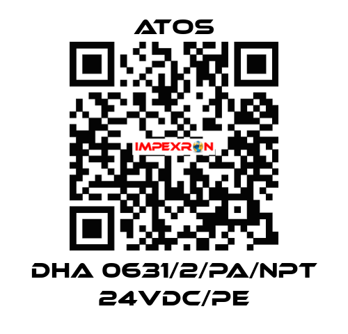 DHA 0631/2/PA/NPT 24VDC/PE Atos