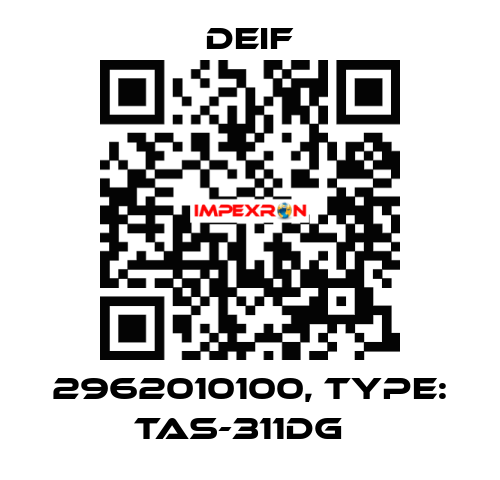 2962010100, Type: TAS-311DG　 Deif