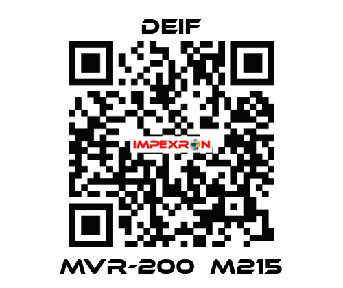 MVR-200  M215 Deif