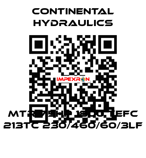 MTR 7.5HP 1800 TEFC 213TC 230/460/60/3LF Continental Hydraulics