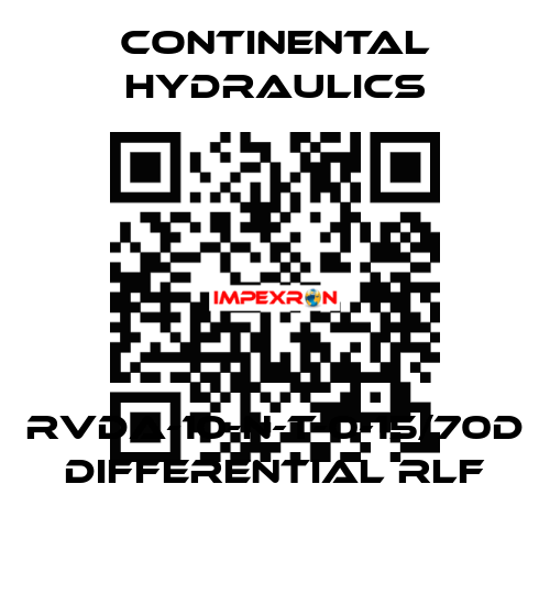 RVDA-10-N-T-0-15/70D DIFFERENTIAL RLF Continental Hydraulics