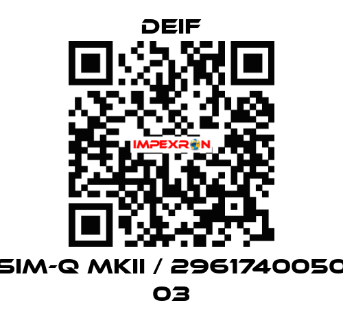 SIM-Q MKII / 2961740050 03 Deif