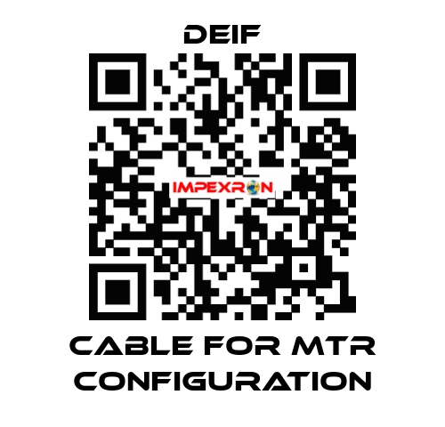 Cable for MTR configuration Deif