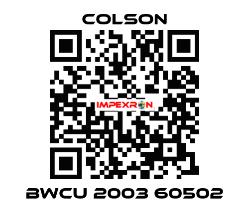 BWCU 2003 60502 Colson