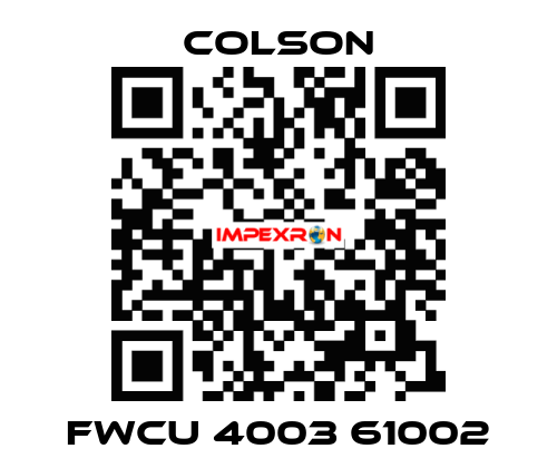 FWCU 4003 61002 Colson