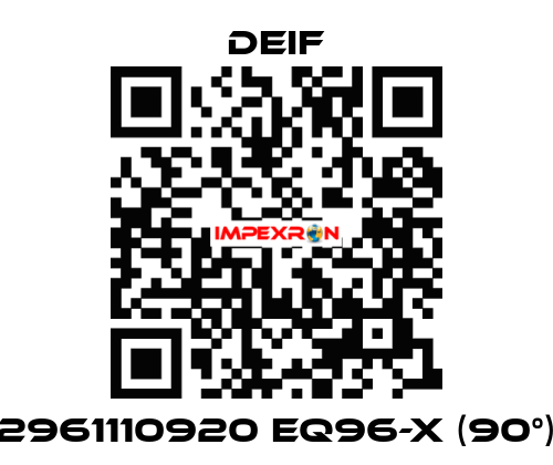 2961110920 EQ96-x (90°) Deif