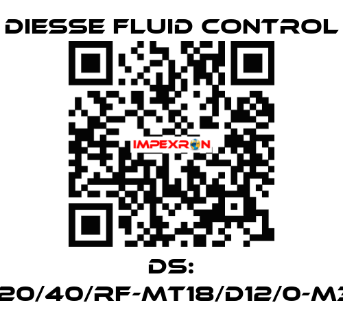 DS: LG-RBR15-20/40/RF-MT18/D12/0-M340-CS/CS DIESSE Fluid Control