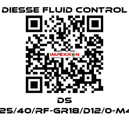 DS LG-RBR17-25/40/RF-GR18/D12/0-M420-CS/CS DIESSE Fluid Control