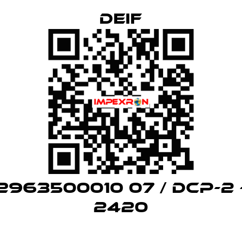 2963500010 07 / DCP-2 - 2420 Deif