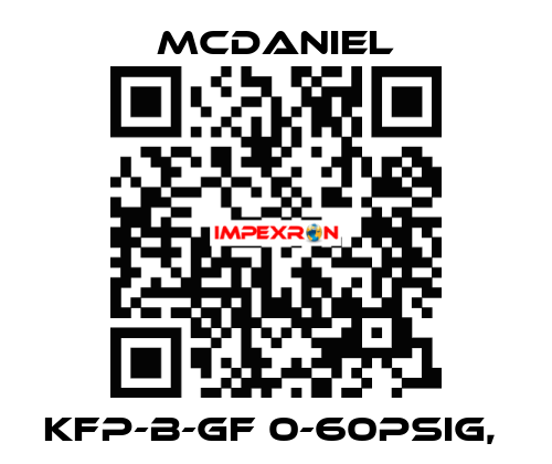 KFP-B-GF 0-60PSIg,  McDANIEL