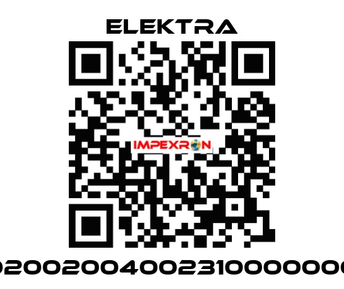 02002004002310000000 ELEKTRA