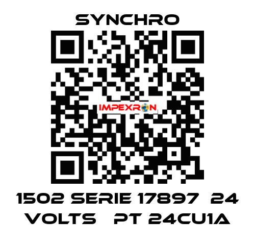 1502 SERIE 17897  24 VOLTS   PT 24CU1A SYNCHRO