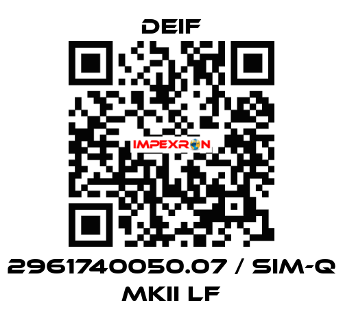 2961740050.07 / SIM-Q MKII LF Deif