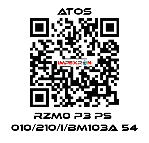 RZM0 P3 PS  010/210/I/BM103A 54 Atos