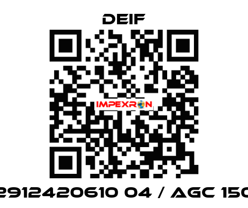 2912420610 04 / AGC 150 Deif