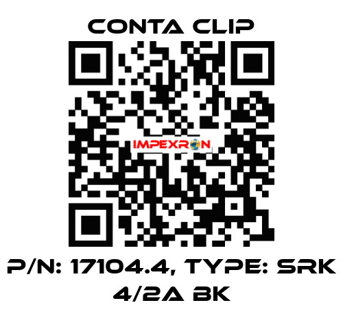 P/N: 17104.4, Type: SRK 4/2A BK Conta Clip