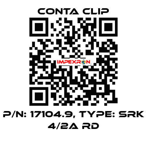 P/N: 17104.9, Type: SRK 4/2A RD Conta Clip