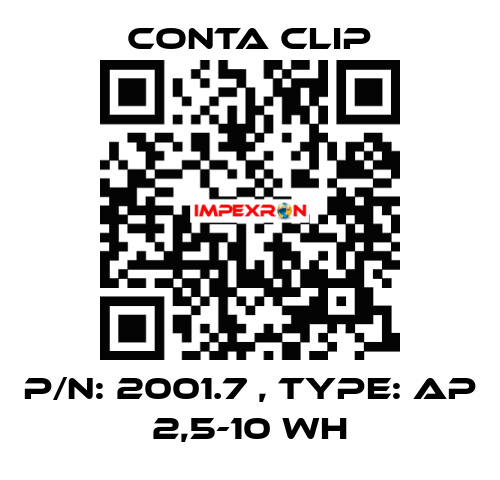 P/N: 2001.7 , Type: AP 2,5-10 WH Conta Clip